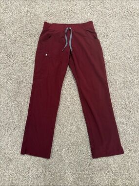 Figs Women's Scrub Pants in Burgundy